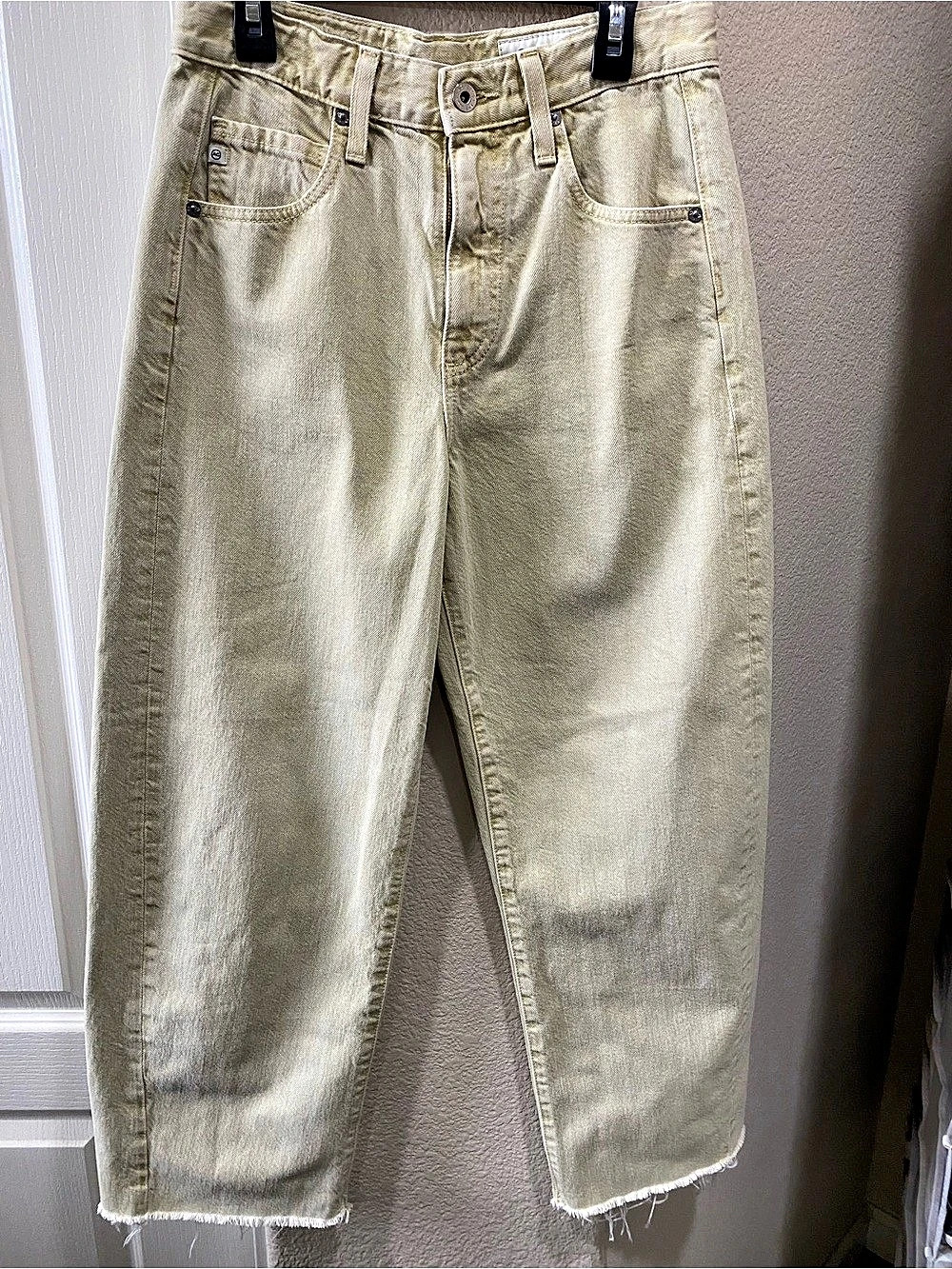 AG Adriano Goldschmied Poppy Straight Leg Cotton Jeans Waist 24